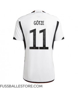 Günstige Deutschland Mario Gotze #11 Heimtrikot WM 2022 Kurzarm